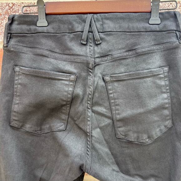 Good American Women’s Good Legs Faux Leather Jeans Size 12 - Picture 4 of 6